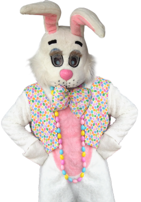 Person in Keoki Cottontail Costume