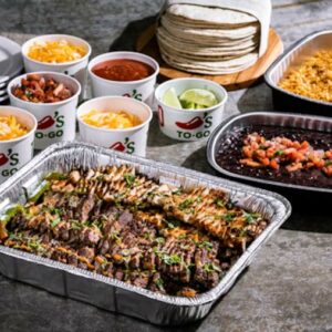 Photo of Chili’s specialties in party-sized platters