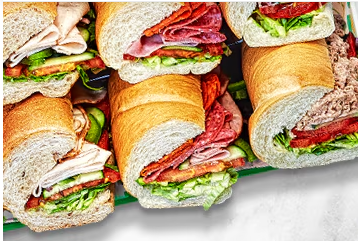 Subway sandwiches